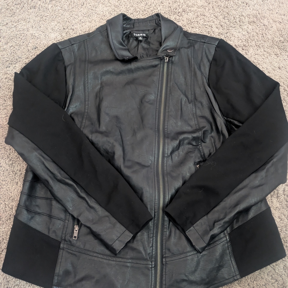 Black Faux Leather Jacket